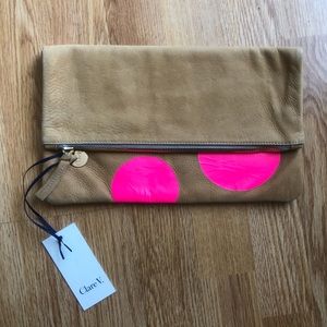 Clare V Foldover Clutch Brand New